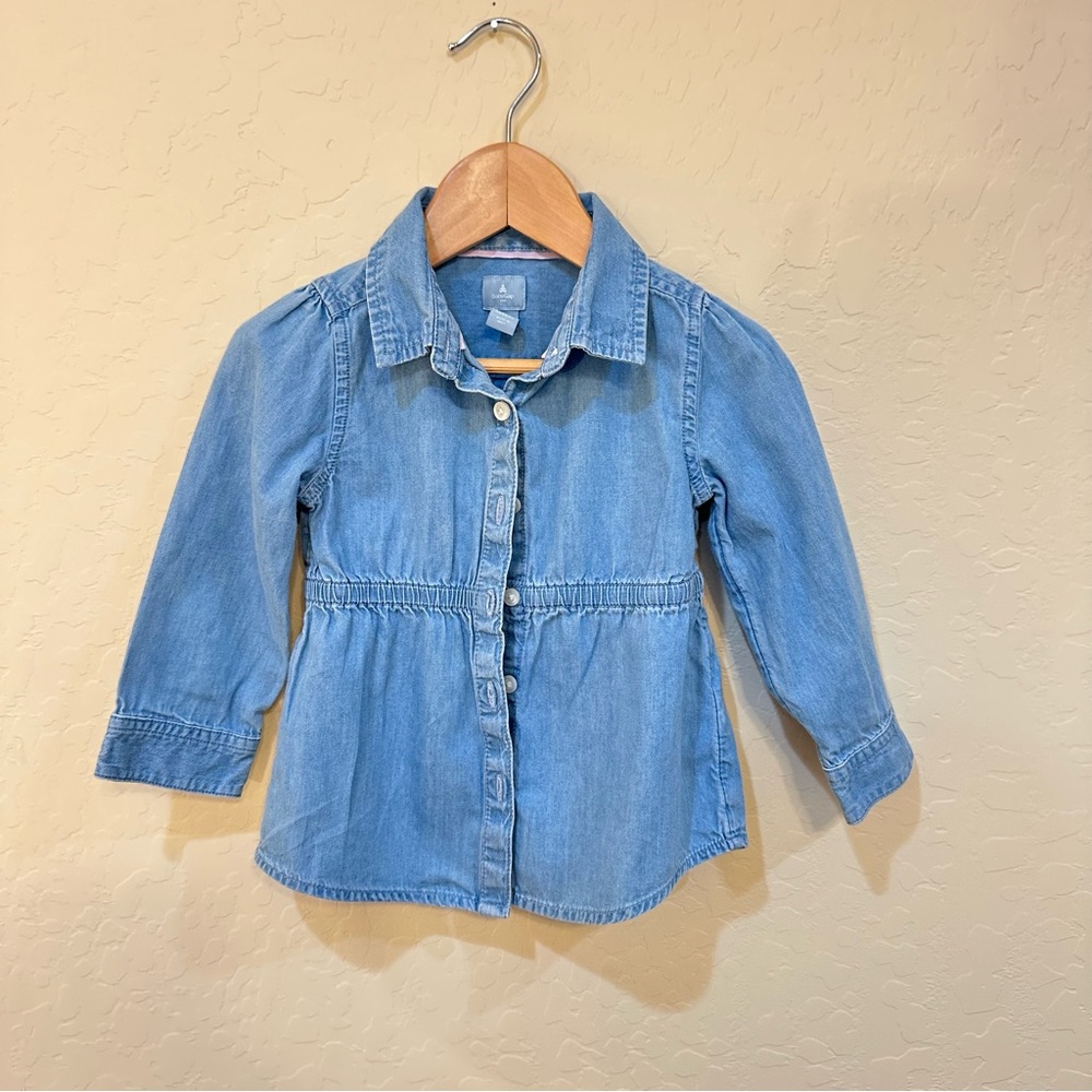 Baby gap denim button  top